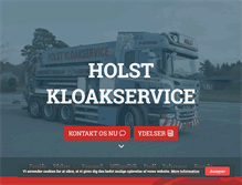 Tablet Screenshot of holstkloakservice.dk